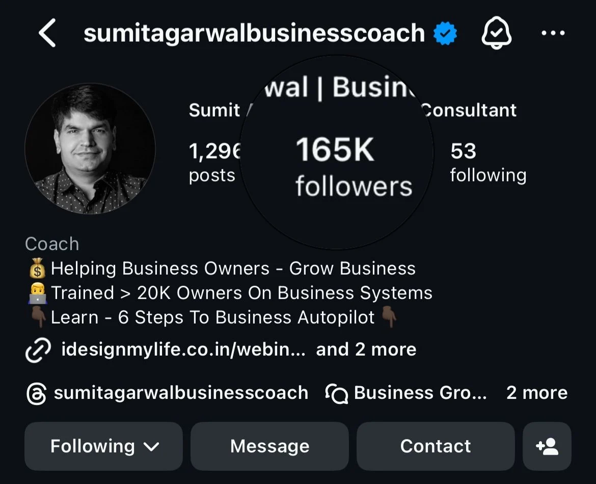 Sumit Sir's Instagram